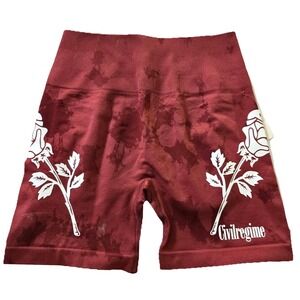 Civil‎ Regime Realer Kelly Seamless Energy Shorts Womens Small Red Wash